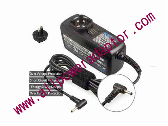 KFD 120333 AC Adapter 5V-12V 12V 3.33A, 2.5/0.7mm, AU 2P