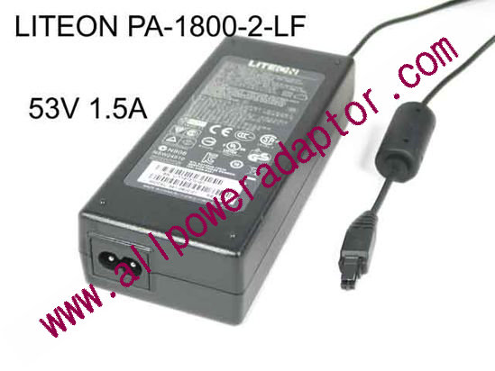 LITE-ON PA-1800-2-LF AC Adapter 53V 1.5A, 2H, 2-Prong