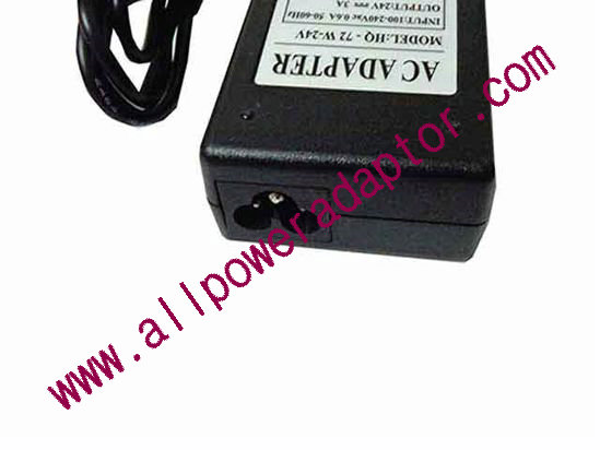 OEM Power AC Adapter - Compatible HQ-72W-24V, 24V 3A 5.5/2.5mm, 3-Prong, New