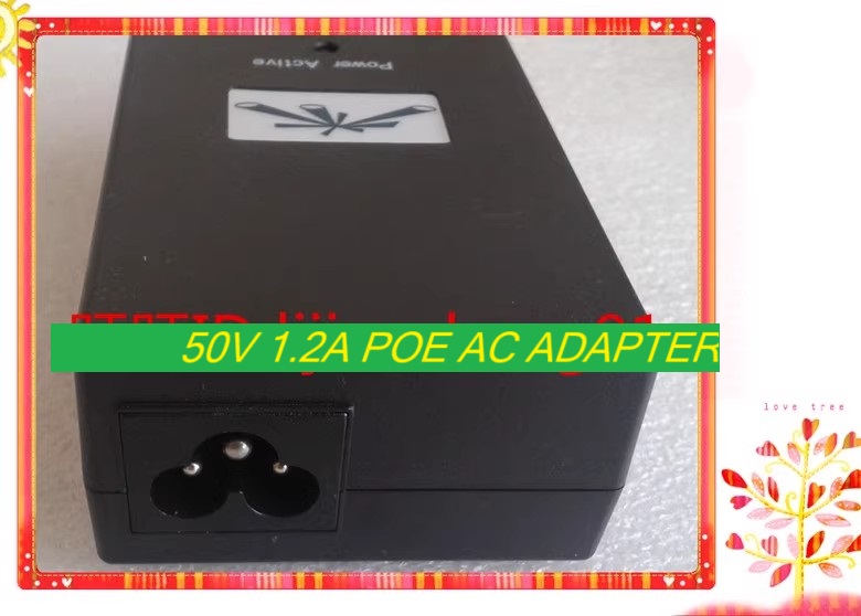 *Brand NEW*POE-50-60W UBNT G0491C-180-100 50V 1.2A POE AC ADAPTER Power Supply