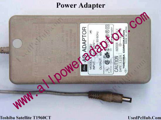 Toshiba Satellite T1960CT AC Adapter