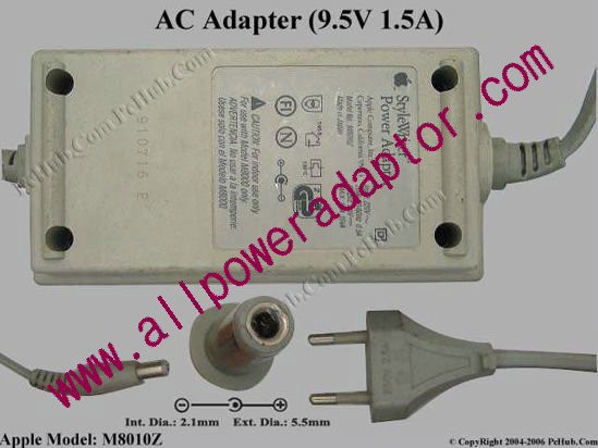 Apple Common Item (Apple) AC Adapter- Laptop M8010Z