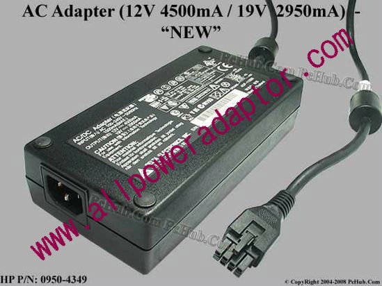 HP AC Adapter 13V-19V 0950-4349, 12V 4.5A / 19V 2.95A