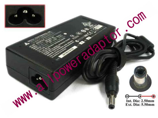 (image for) Delta Electronics ADP-90SB BB AC Adapter - NEW Original 19V 4.74A, 5.5/2.5mm, 3-Prong, New