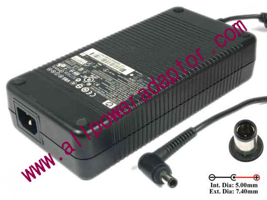 HP AC Adapter- Laptop 19V 11.8A, 7.4/5.0mm With Pin, C14 - Click Image to Close