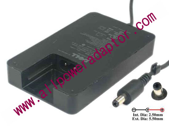 Dell Adamo 13 AC Adapter- Laptop 15V 3A, 5.5/2.5mm, 2-Prong - Click Image to Close