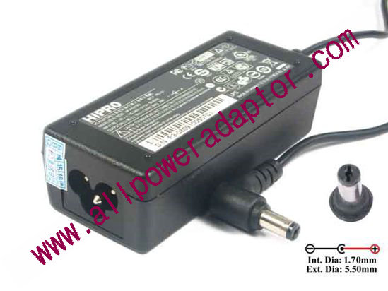 Acer Aspire One 725 Series AC Adapter - NEW Original 19V 1.58A, 5.5/1.7mm, 3-Prong