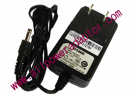 D-Link AMS47-1200500FC AC Adapter - NEW Original 12V 0.5A, 3.5/1.3mm, US 2-Pin, New - Click Image to Close