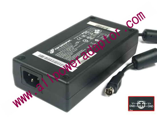 FSP Group Inc FSP180-ABAN1 AC Adapter- Laptop 19V 9.47A, 4-Pin DIN, IEC C14, P1 - Click Image to Close