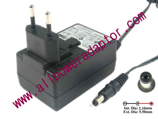 APD / Asian Power Devices WA-30B12 AC Adapter - NEW Original 12V 2.5A, 5.5/2.1mm, EU 2-Pin Plug, New