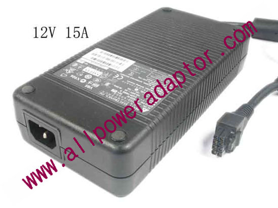 Delta Electronics EADP-180BB AC Adapter - used Original 12V 15A, 8-Hole, Tip, C14, - Click Image to Close