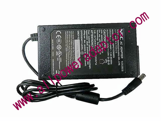 NEC AC Adapter - NEW Original 12V 3A, 5.5/2.5mm, C14, New