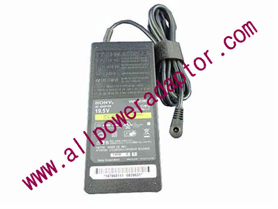 Sony AC Adapter - NEW Original 19.5V 4.7A, 6.0/4.3mm With Pin, 2-Prong, New - Click Image to Close