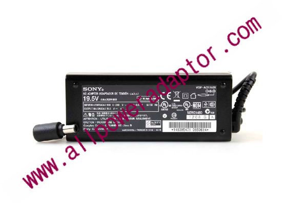 Sony Vaio SVE15 Series AC Adapter VGP-AC19V31, 19.5V, 4.7A, 2-Prong - Click Image to Close