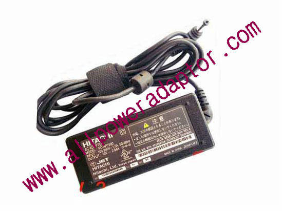 Hitachi PC-AP7500 AC Adapter- Laptop 19V 2.64A, 5.5/2.1mm, 2-Prong - Click Image to Close