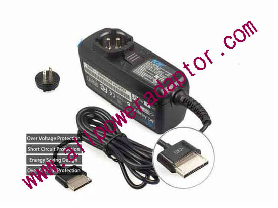 KFD 150120 AC Adapter- Laptop 15V 1.2A, Assus Tip, US 2P