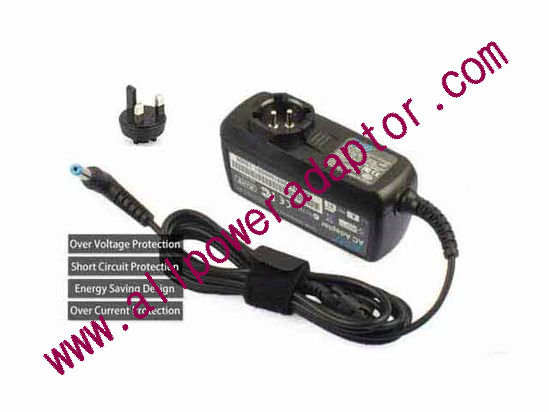 KFD 190215 55170 AC Adapter- Laptop 19V 2.15A, 5.5/1.7mm, UK 3P