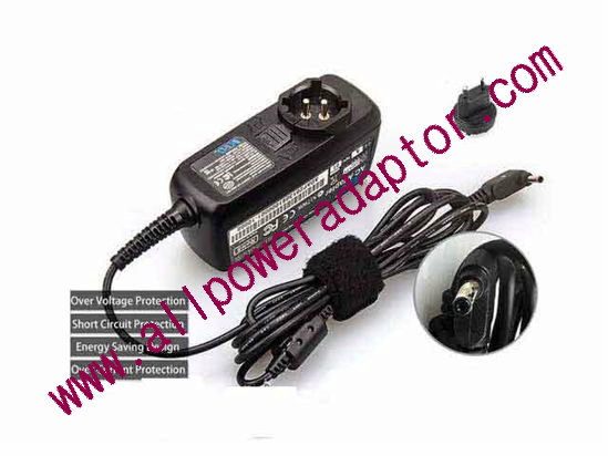 KFD 190237 40135 AC Adapter- Laptop 19V 2.37A, 4.0/1.35mm, EU 2P