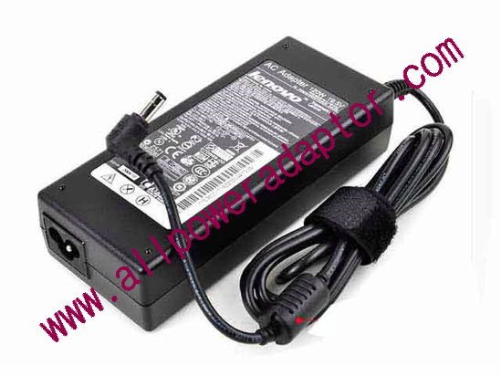 Lenovo AC Adapter- Laptop 19.5V 6.15A, 5.5/2.5mm, 3-Prong - Click Image to Close