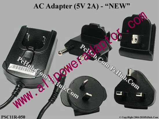 PHIHONG PSC11R-050 AC Adapter 5V-12V 5V 2A 10W, 1.7/4.0mm, Multi Pluge - Click Image to Close