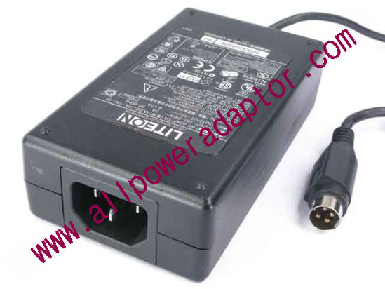 LITE-ON PA-1051-02 AC Adapter 5V-12V 12V 4.17A, 4-Pin DIN, C14 - Click Image to Close