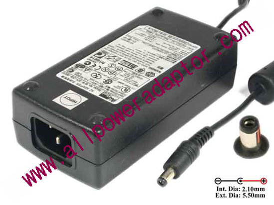 Acbel Polytech API-208-98010 AC Adapter 5V-12V 12V 3.6A, Tip-B, IEC C14 - Click Image to Close