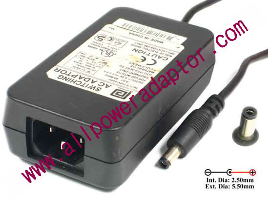 PHIHONG PSA18U-050 AC Adapter 5V-12V 5V 3A, 5.5/2.5mm, C14