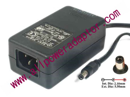 AK II Technology AC Adapter 5V-12V 5V 3A, 5.5/2.1mm, C14