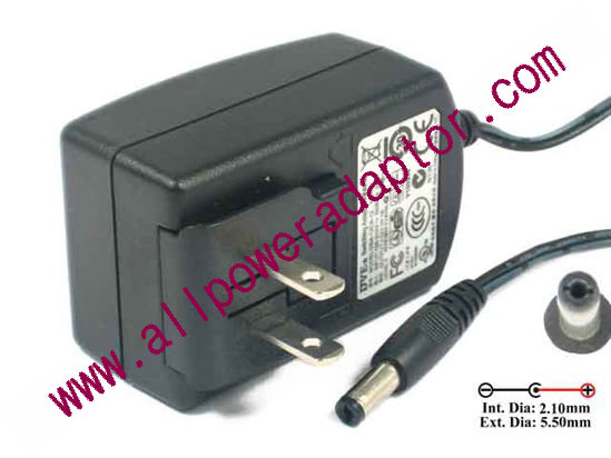 DVE DSA-12CA-12 AC Adapter 5V-12V 12V 1A, 5.5/2.1mm, US 2-Pin, New - Click Image to Close