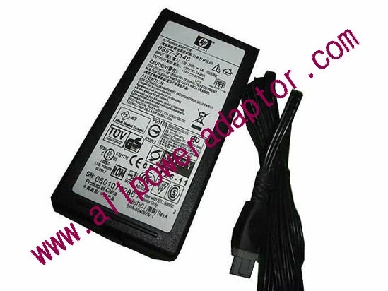 HP AC Adapter 32V 0.94A, 16V 0.625A, Rectangular Tip, C14, New,