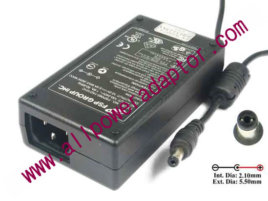 FSP Group Inc FSP060-1AD101C AC Adapter 5V-12V 12V 5A, 5.5/2.1mm, C14 , New - Click Image to Close