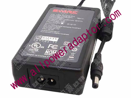 2Wire 1000-500200-000 AC Adapter 5V-12V 12V 3A, 5.5/2.1mm, 2-Prong, New