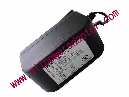 DVE DSA-20P-20 AC Adapter 24V 0.8A, 5.5/2.5mm, EU 2-Pin, New