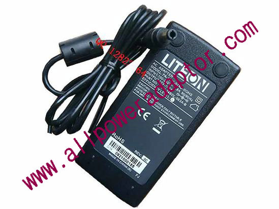 LITE-ON PA-1240-01AD-ROHS AC Adapter 5V-12V 12V 2A, 5.5/2.5mm, 2-Prong, New - Click Image to Close