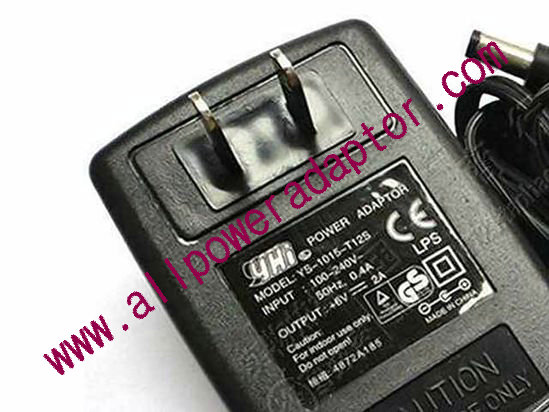 yhi AC Adapter 5V-12V 6V 2A, 5.5/2.1mm, US 2-Pin, New