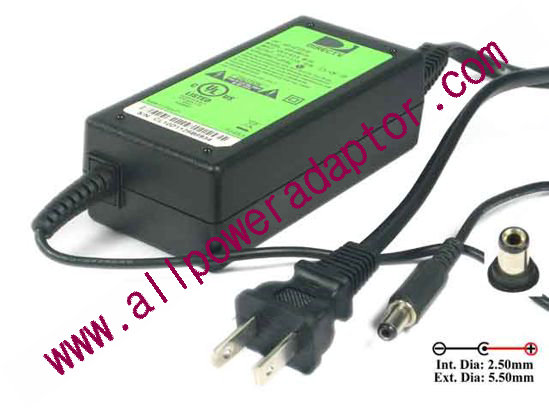 DIRECTV AC Adapter 5V-12V 12V 1.5A, 5.5/2.5mm, US Wired 2-Pin, New - Click Image to Close