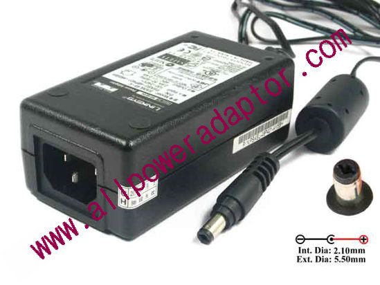 Linksys AD48/0.4 AC Adapter 5V-12V 48V 0.4A, 5.5/2.1mm, C14, New,