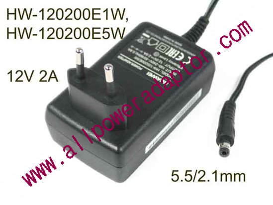 Huawei HW-120200E1W AC Adapter 5V-12V 12V 2A, 5.5/2.1mm, EU 2P - Click Image to Close