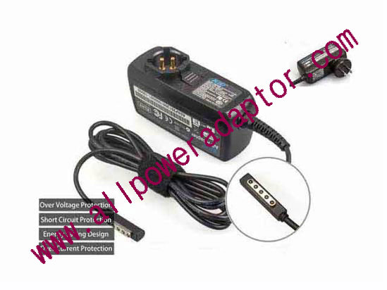 KFD 120360 AC Adapter 5V-12V 12V 3.6A, Surface Pro, US 2P