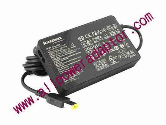 Lenovo AC Adapter 20V 3.25A, Rectangular Tip W/Pin, 2-Prong