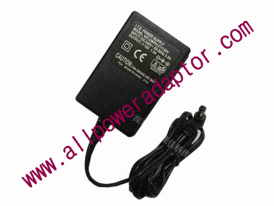 AOK OEM Power AC Adapter 5V-12V 12V 1A, 5.5/2.1mm, EU 2P