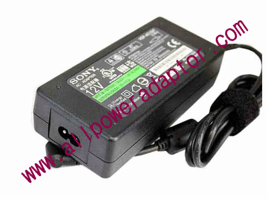 Sony AC Adapter 5V-12V 12V 6.5A, 5.5/2.5mm, 2-Prong