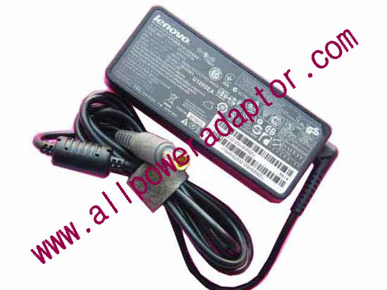 Lenovo AC Adapter 20V 3.25A, 7.9/5.5mm W/Pin, 3-Prong, Z59 - Click Image to Close