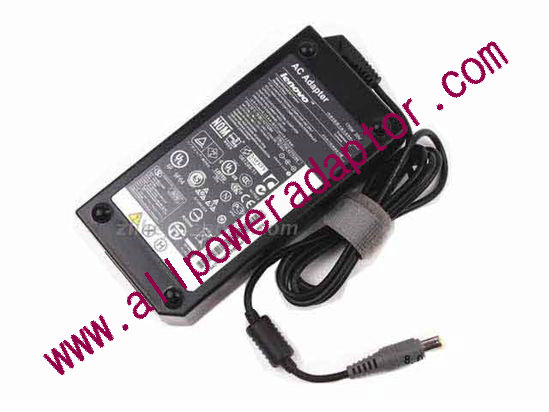 Lenovo AC Adapter 20V 8.5A, 7.9/5.5mm W/Pin, 3-Prong, Z73 - Click Image to Close