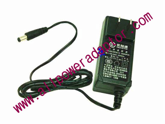 HOIOTO ADS-25FSG-12 AC Adapter 5V-12V 12V 2A, 5.5/2.1mm, US 2P Plug, New