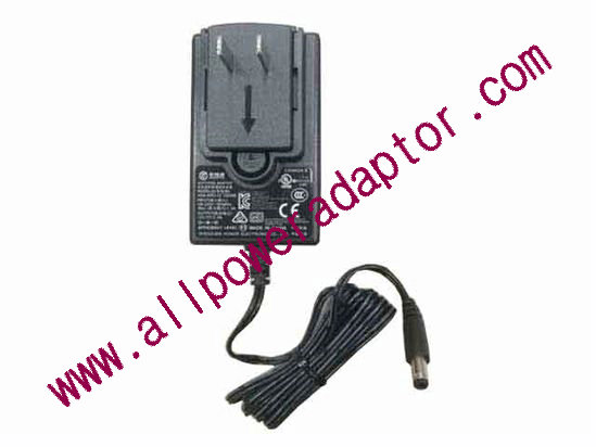 HOIOTO ADS-40RJ-12 AC Adapter 5V-12V 12V 3A, 5.5/2.5mm, US 2P Plug