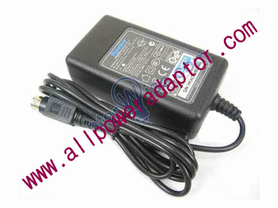 Huntkey ADP036-123B AC Adapter 5V-12V 12V 3A, 4P P14=V, 2P - Click Image to Close