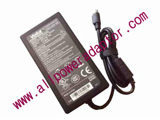 ViaSat AD12024N5L AC Adapter 24V 5A, 4-Pin Din, C14, New - Click Image to Close