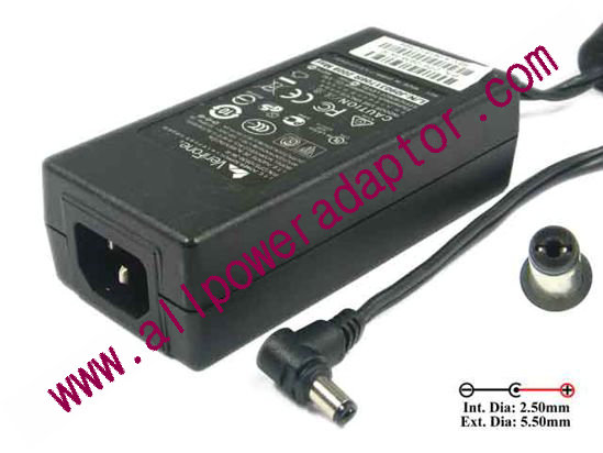 VeriFone CPS10936-3S-R AC Adapter 5V-12V 9V 4A, 5.5/2.5mm, C14, - Click Image to Close