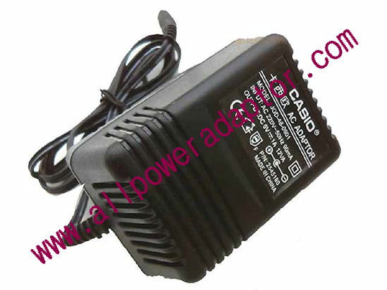 AOK For Casio AC Adapter 5V-12V 9V 1A, 5.5/2.1mm, US 2-Pin, Int. V-, New